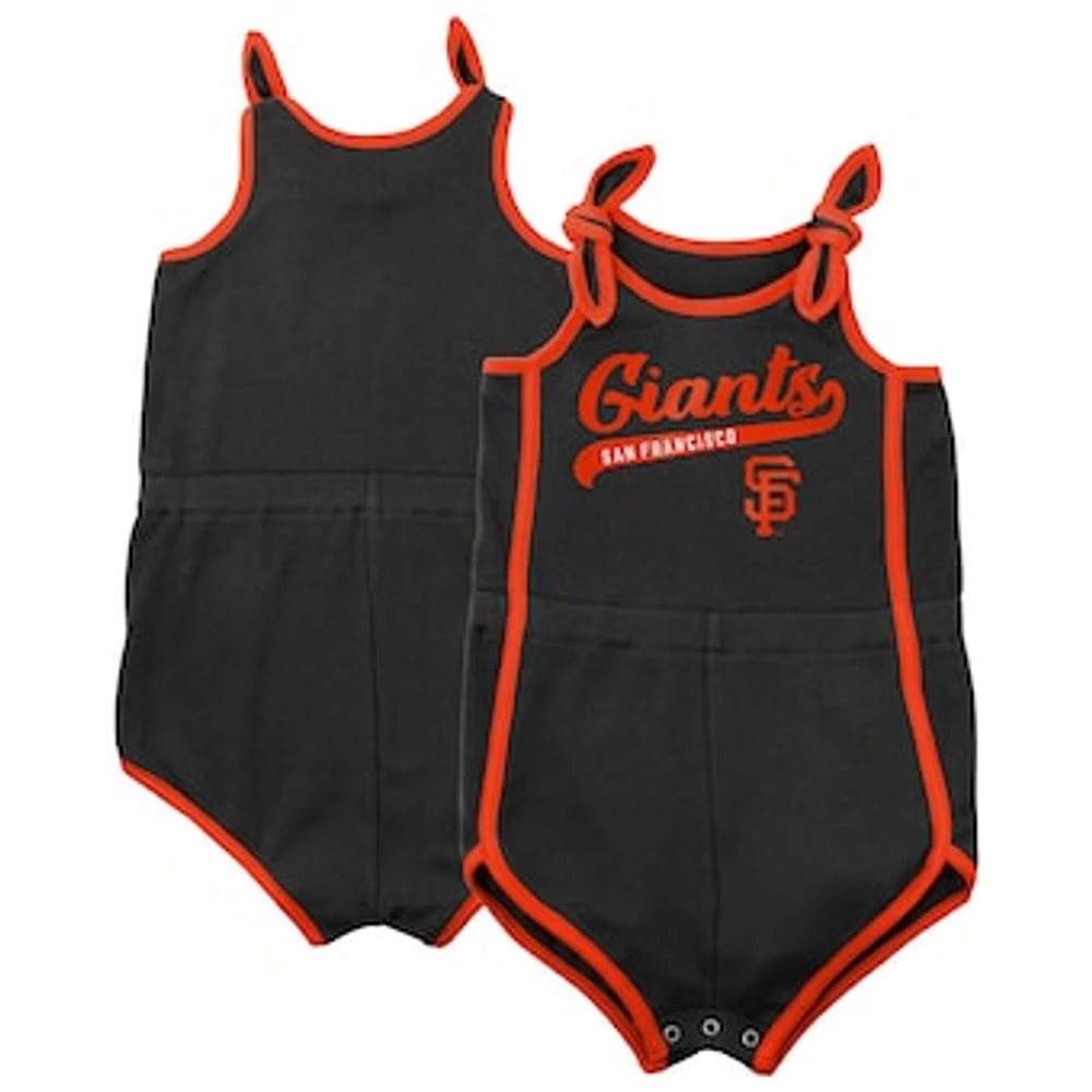 Toddler Black San Francisco Giants Hit & Run Bodysuit