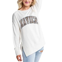 Women's Gameday Couture Cream Xavier Musketeers Legacy Side Split Pullover Top
