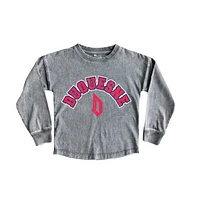 Girls Youth Gameday Couture Gray Duquesne Dukes Faded Wash Pullover Top