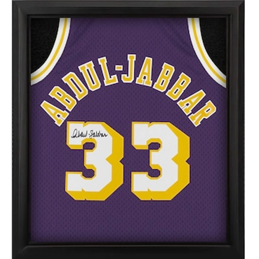 Kareem Abdul-Jabbar Purple Los Angeles Lakers Autographed Framed Mitchell & Ness 1983-84 Swingman Jersey Shadowbox