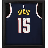 Nikola Jokic Navy Denver Nuggets Autographed Framed Nike Icon 2020-21 Swingman Jersey Shadowbox