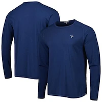 Men's Peter Millar Navy Fanatics Corporate Lava Wash Long Sleeve T-Shirt