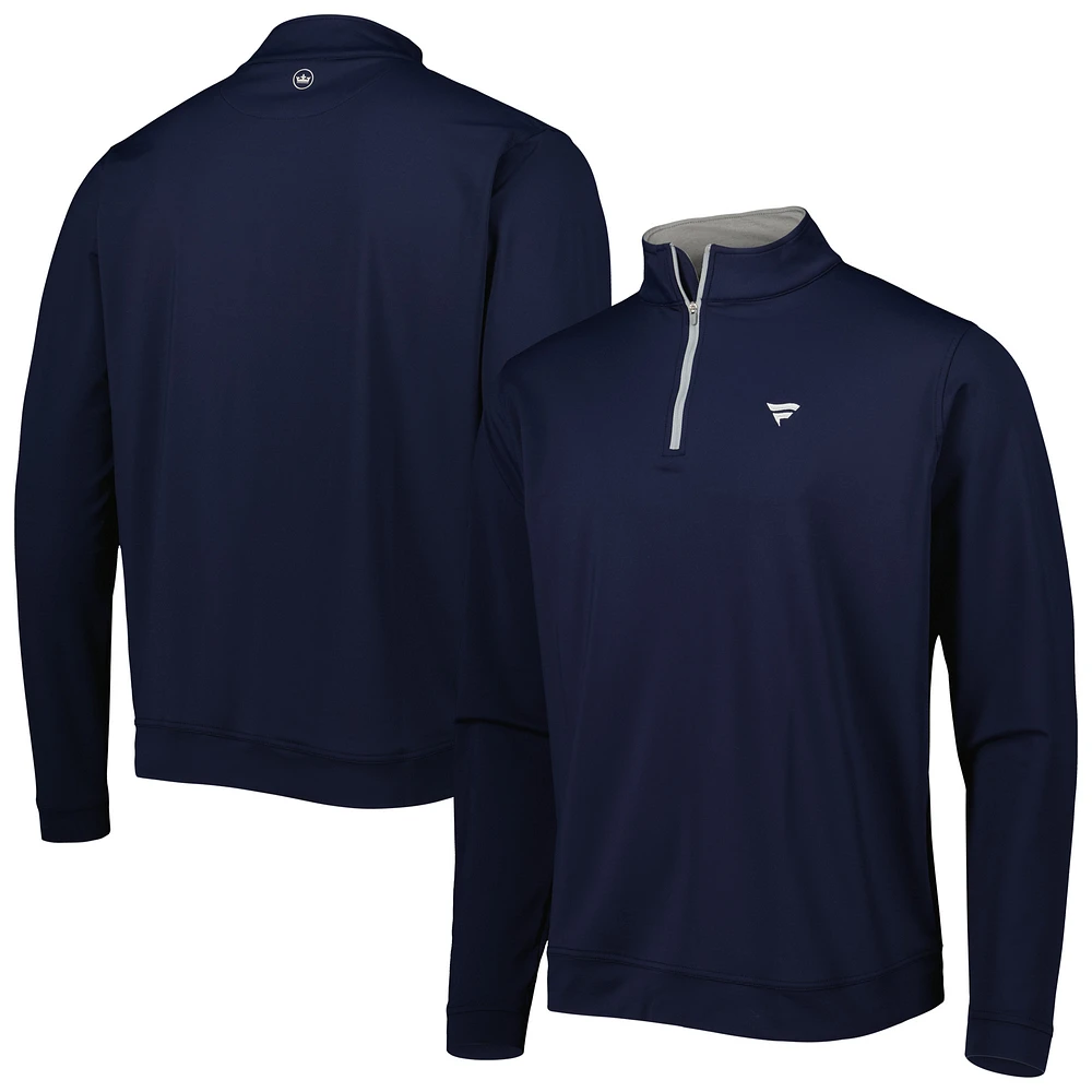 Men's Peter Millar Navy Fanatics Corporate Perth Quarter-Zip Top