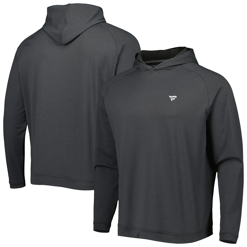 Men's Peter Millar Black Fanatics Corporate Pine Raglan Pullover Hoodie