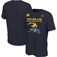 Men's Jordan Brand Navy Michigan Wolverines Traditions T-Shirt