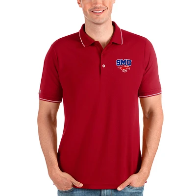 Men's Antigua / SMU Mustangs Affluent Polo