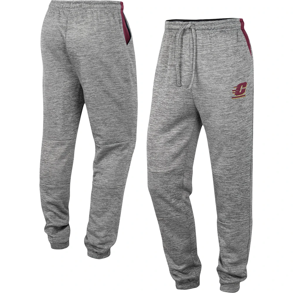 Men's Colosseum Gray Cent. Michigan Chippewas Worlds to Conquer Sweatpants