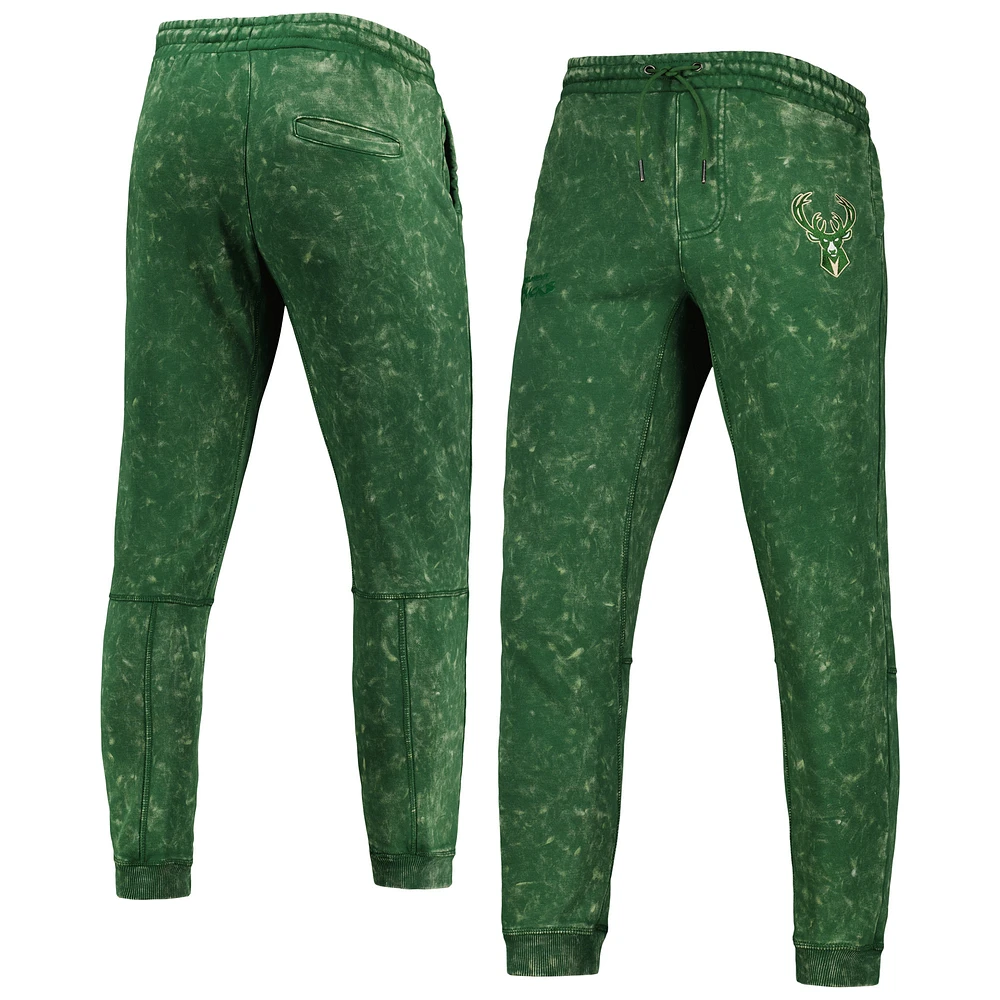 Unisex The Wild Collective Hunter Green Milwaukee Bucks Acid Tonal Jogger Pants