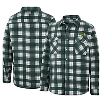 Men's Colosseum Green NDSU Bison Ellis Full-Snap Jacket