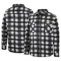 Men's Colosseum Black Oregon Ducks Ellis Full-Snap Jacket