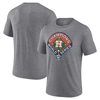 Men's Fanatics Heather Gray Houston Astros 2022 World Series Champions Complete Game T-Shirt