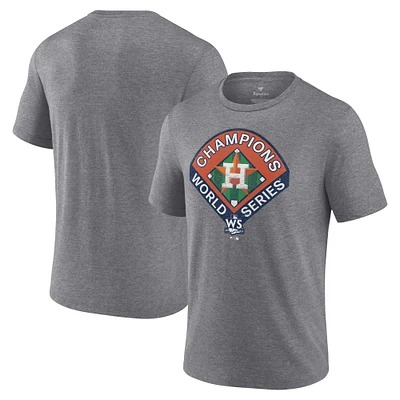 Men's Fanatics Heather Gray Houston Astros 2022 World Series Champions Complete Game T-Shirt