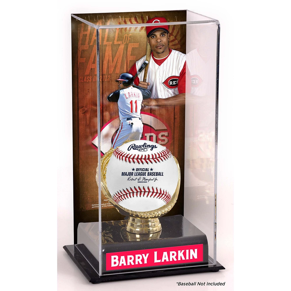Barry Larkin Cincinnati Reds Hall of Fame Sublimated Display Case with Image