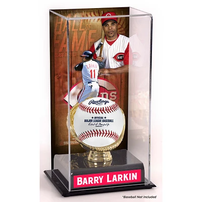 Barry Larkin Cincinnati Reds Hall of Fame Sublimated Display Case with Image