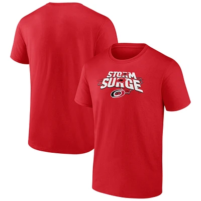 Men's Red Carolina Hurricanes Ice Cluster T-Shirt