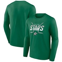 Men's Kelly Green Dallas Stars Team Covert Long Sleeve T-Shirt