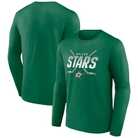 Men's Kelly Green Dallas Stars Team Covert Long Sleeve T-Shirt