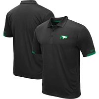 Men's Colosseum Black North Dakota Santry Lightweight Polo