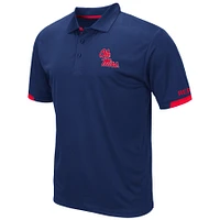 Men's Colosseum Navy Ole Miss Rebels Santry Lightweight Polo