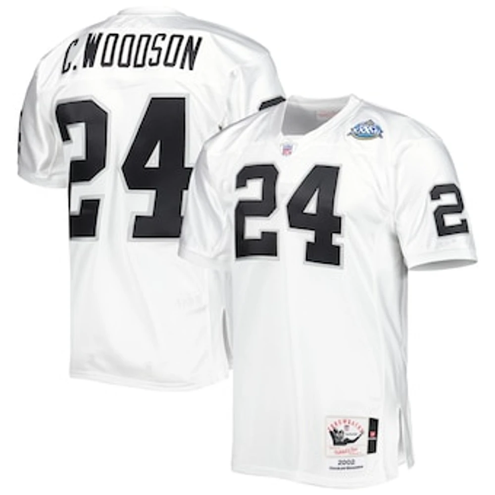 Men's Mitchell & Ness Charles Woodson Las Vegas Raiders 2002 Authentic Throwback Retired Player Jersey