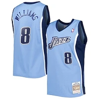 Men's Mitchell & Ness Deron Williams Blue Utah Jazz 2001/02 Hardwood Classics Swingman Jersey