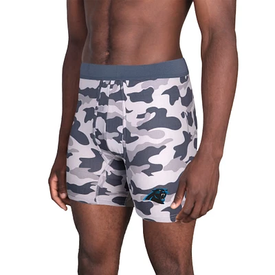 Men's Concepts Sport Charcoal Carolina Panthers Invincible Knit Boxer Brief