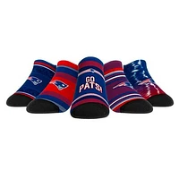 Unisex Rock Em Socks New England Patriots Super Fan Five-Pack Low-Cut Set