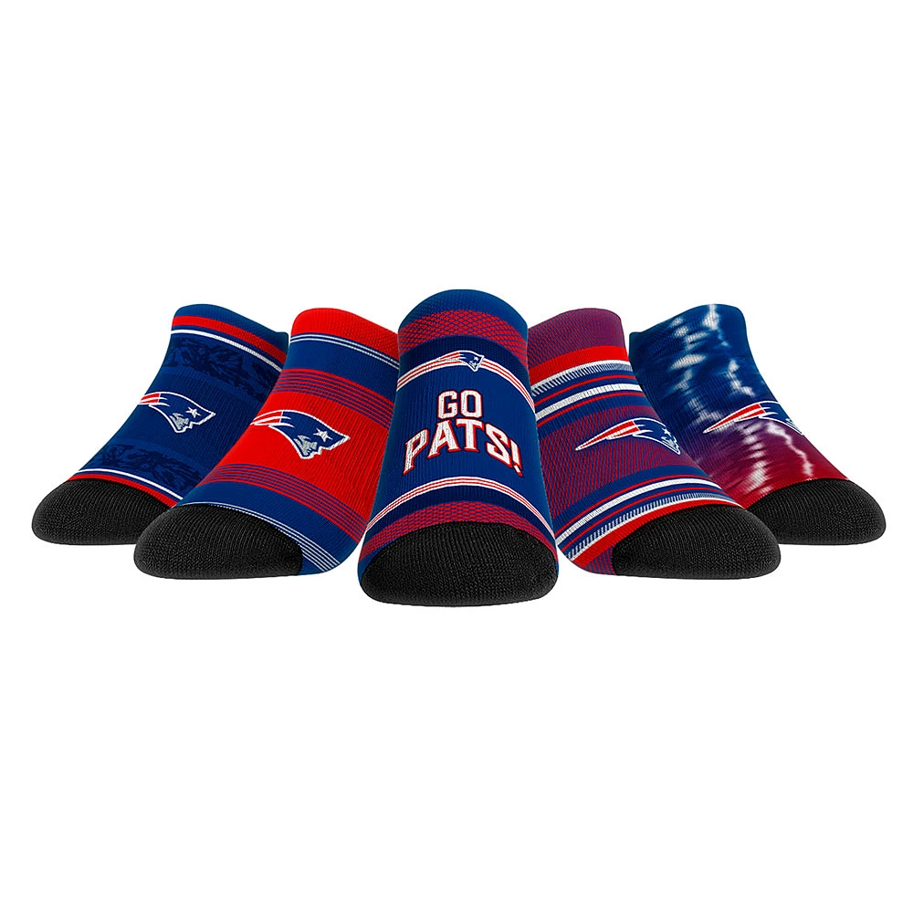 Unisex Rock Em Socks New England Patriots Super Fan Five-Pack Low-Cut Set