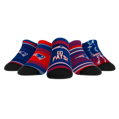 Unisex Rock Em Socks New England Patriots Super Fan Five-Pack Low-Cut Set