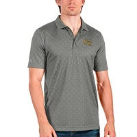 Men's Antigua /Steel Georgia Tech Yellow Jackets Spark Polo