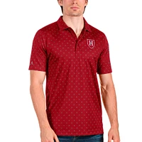 Men's Antigua /Steel Harvard Crimson Spark Polo