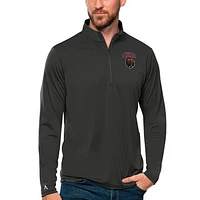Men's Antigua Charcoal Montana Grizzlies Tribute Quarter-Zip Top