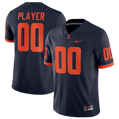 Men's Nike Navy Illinois Fighting Illini Pick-A-Player NIL Replica Football Jersey