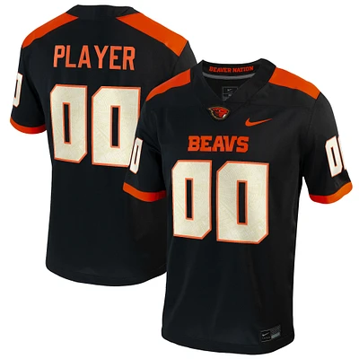 Men's Nike Black Oregon State Beavers Pick-A-Player NIL Replica Football Jersey