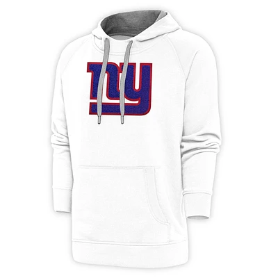 Men's Antigua New York Giants Victory Chenille Pullover Hoodie