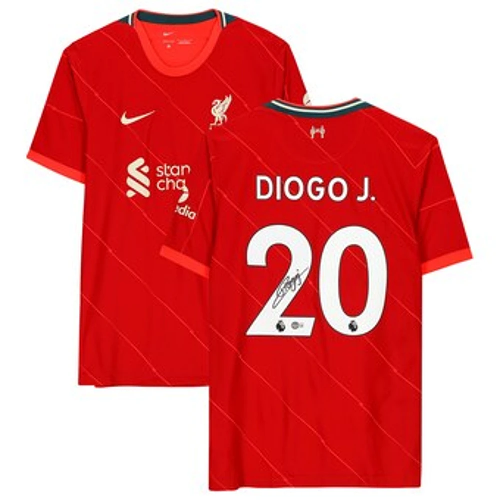 Diogo Jota Liverpool Autographed Home Nike Jersey