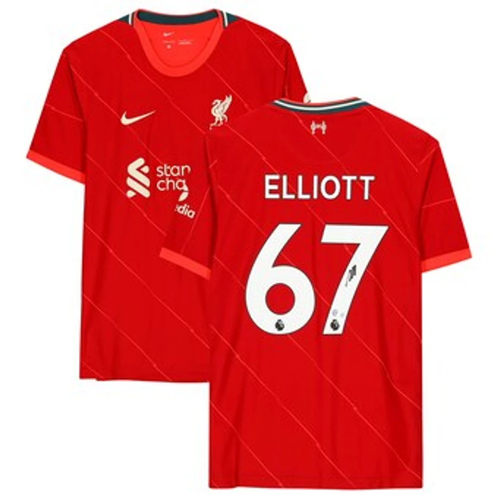 Harvey Elliott Liverpool Autographed Home Nike Jersey