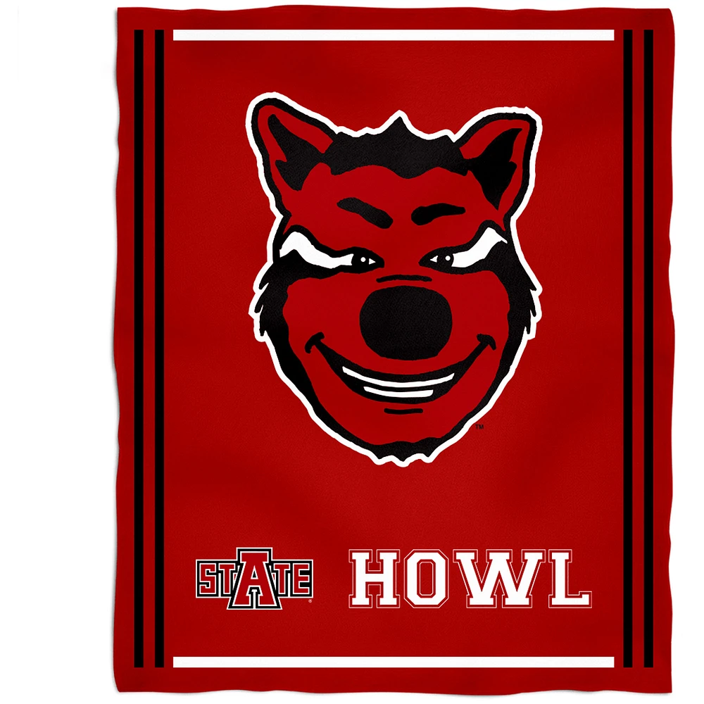 Arkansas State Red Wolves 36'' x 48'' Children's Mascot Plush Blanket