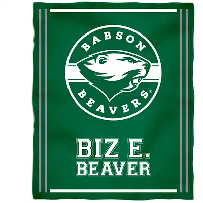 Babson Beavers 36'' x 48'' Children's Mascot Plush Blanket
