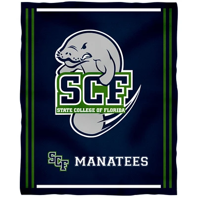 State College of Florida Manatee-Sarasota 36'' x 48'' Children's Mascot Plush Blanket