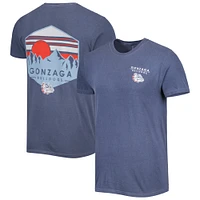 Men's Navy Gonzaga Bulldogs Landscape Shield T-Shirt