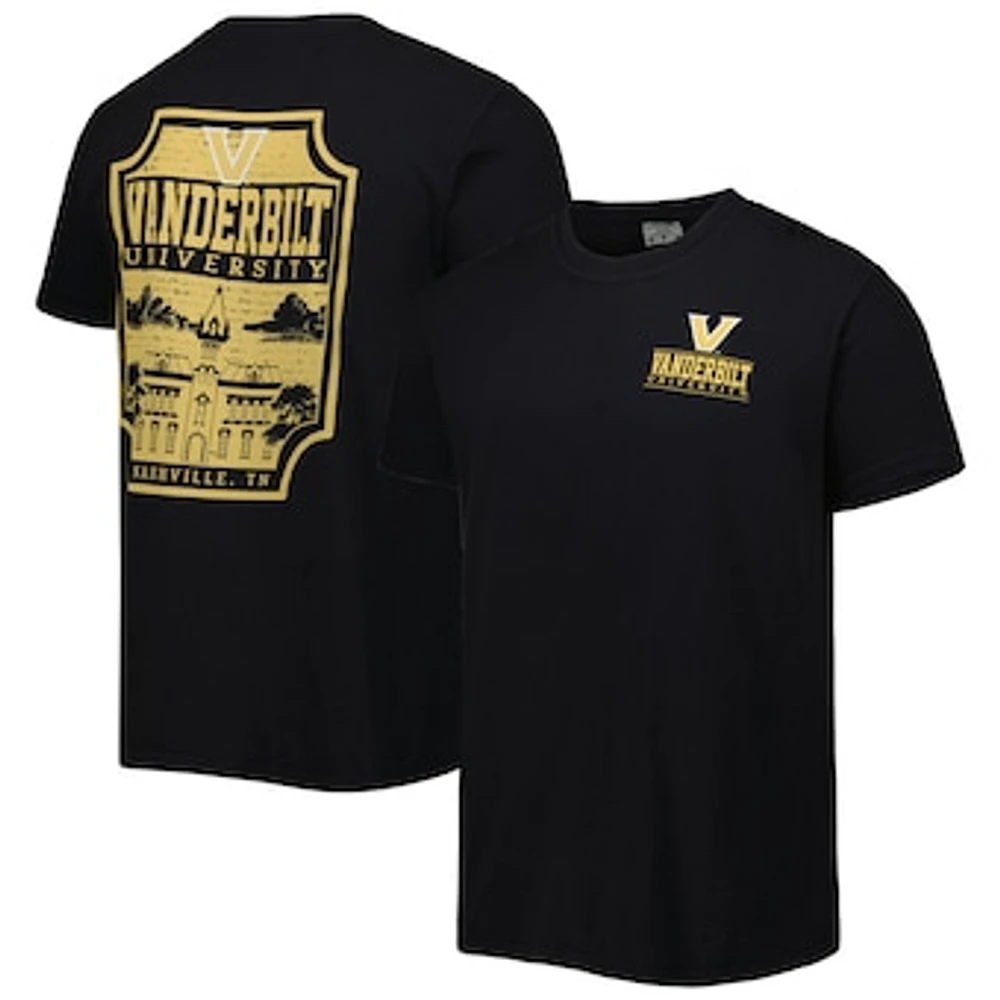 Men's Black Vanderbilt Commodores Logo Campus Icon T-Shirt