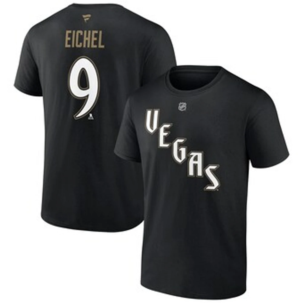 Men's Fanatics Jack Eichel Black Vegas Golden Knights Special Edition 2.0 Name & Number T-Shirt