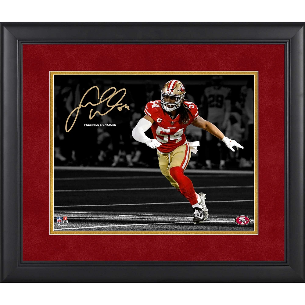 Fred Warner San Francisco 49ers Facsimile Signature Framed 11" x 14" Spotlight Photograph