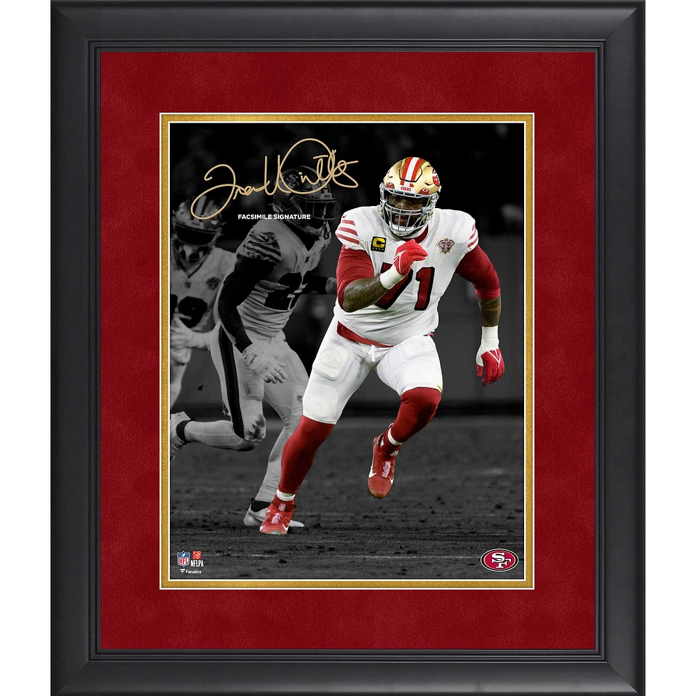 Trent Williams San Francisco 49ers Facsimile Signature Framed 11" x 14" Spotlight Photograph