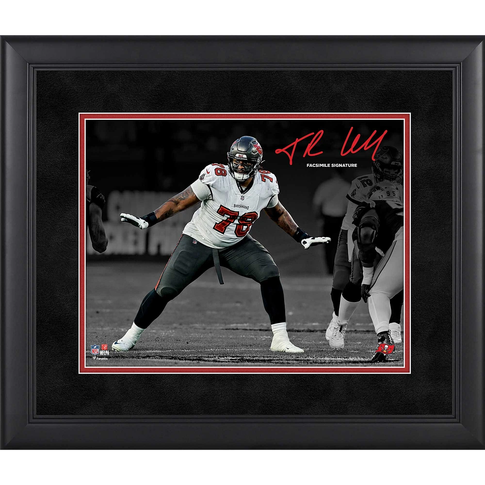Tristan Wirfs Tampa Bay Buccaneers Facsimile Signature Framed 11" x 14" Spotlight Photograph