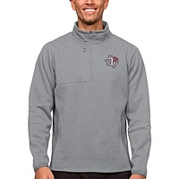Men's Antigua Heather Texas Southern Tigers Course Quarter-Zip Pullover Top