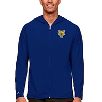 Men's Antigua Royal Fort Valley State Wildcats Legacy Full-Zip Hoodie