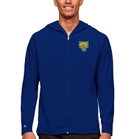Men's Antigua Royal Fort Valley State Wildcats Legacy Full-Zip Hoodie