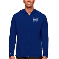 Men's Antigua Royal Hampton Pirates Legacy Full-Zip Hoodie